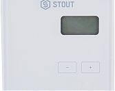 Проводной комнатный регулятор R-9b STOUT (АРТ. STE-0101-009001) белый