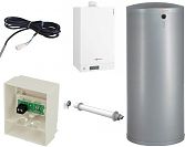 Пакет: настенный конденсационный котёл Viessmann Vitodens 100-W (АРТ. B1HC621) 26 кВт + бойлер Vitocell 100-W CVAA 200 литров