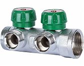 Коллектор регулирующий 1" STOUT (АРТ. SMB-6850-013403), 3 отвода 3/4" ЕК