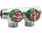 Коллектор регулирующий 3/4" STOUT (АРТ. SMB-6850-341202), 2 отвода 1/2"