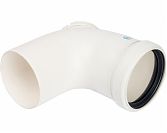 Элемент дымохода конденсационный угол 87° с инспекцией STOUT (АРТ. SCA-8080-010090) с инспекцией DN80 м/п PP-FE