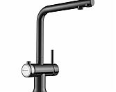 Смеситель Omoikiri Hotaru GM-WH (АРТ. 4994053) вороненая сталь, белый